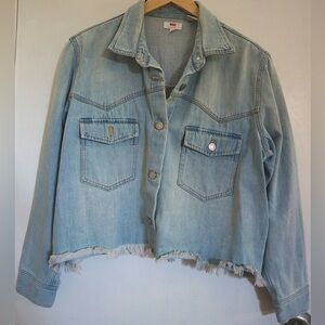 Levi’s cropped washed Jean jacket